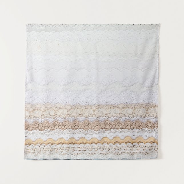 Tapete De Parede Coleção de Renda Seamless: Texturas de Tecido (Frente)