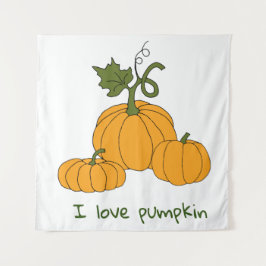 Tapete De Parede Colheita de abóbora-de-laranja-branca