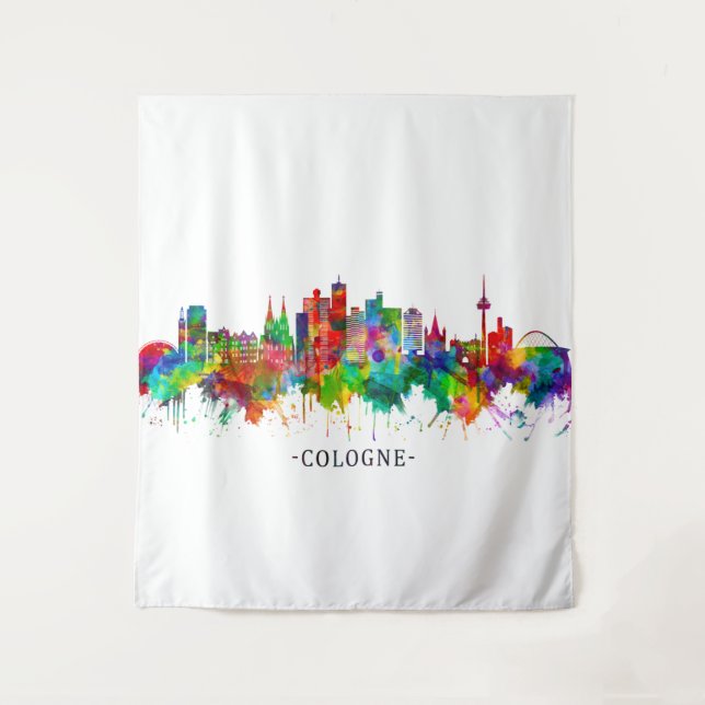 Tapete De Parede Colônia Alemanha Skyline (Frente)
