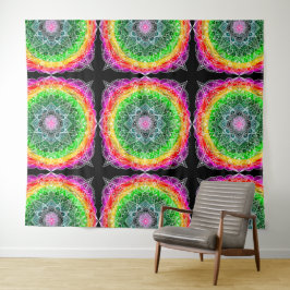 Tapete De Parede Color Burst Rainbow Prism Mandala