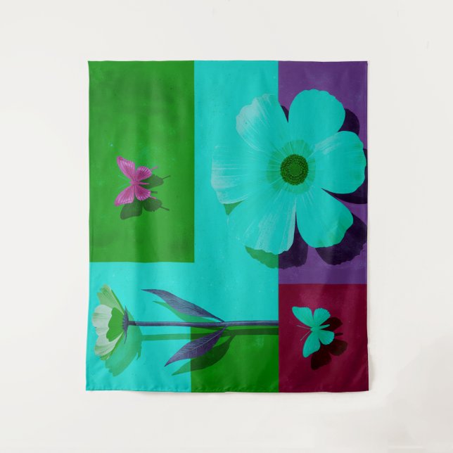 Tapete De Parede Colorful Art Tapestry (Frente)