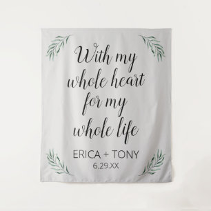 Tapete De Parede Com Todo o Meu Coração Decoração de Casamento Pers