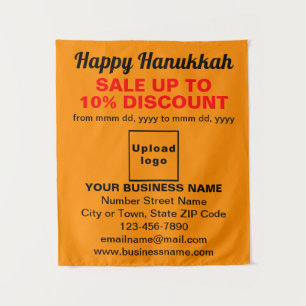 Tapete De Parede Comercialização de Hanukkah em Laranja