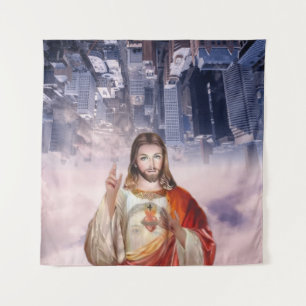 Tapete De Parede Compaixão divino, Rua, Faustina, Jesus, confio em