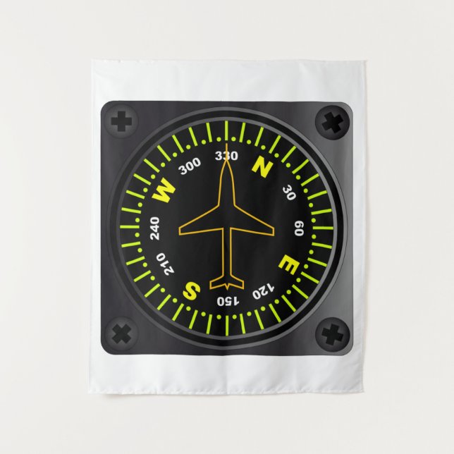 Tapete De Parede Compass da aeronave (Frente)