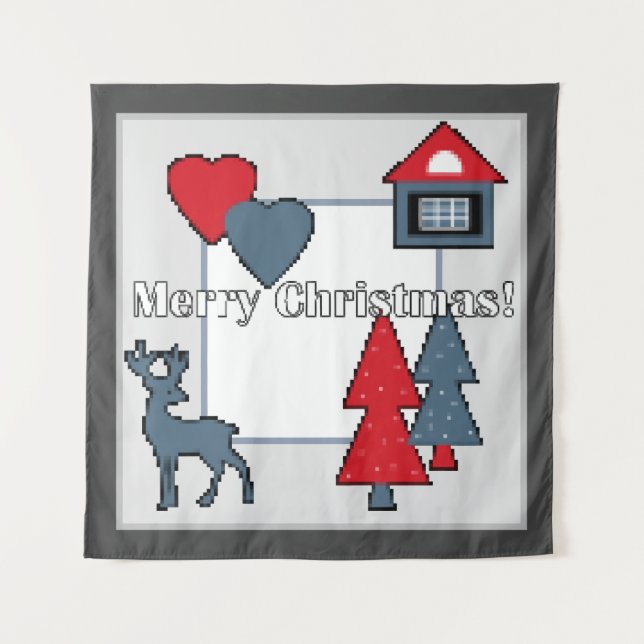 Tapete De Parede Condecorações de Natal (Frente)