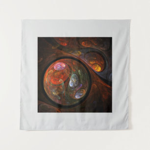 Tapete De Parede Conexão Fluida Arte Abstrata Cósmica Moderna