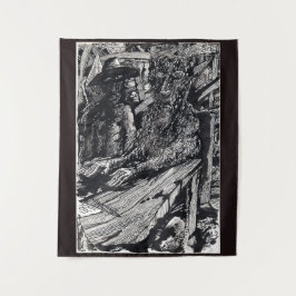 Tapete De Parede "Confesse!", desenho de tinta índia