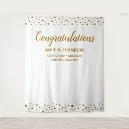 Tapete De Parede Confetes Personalizados Parabéns Graduado