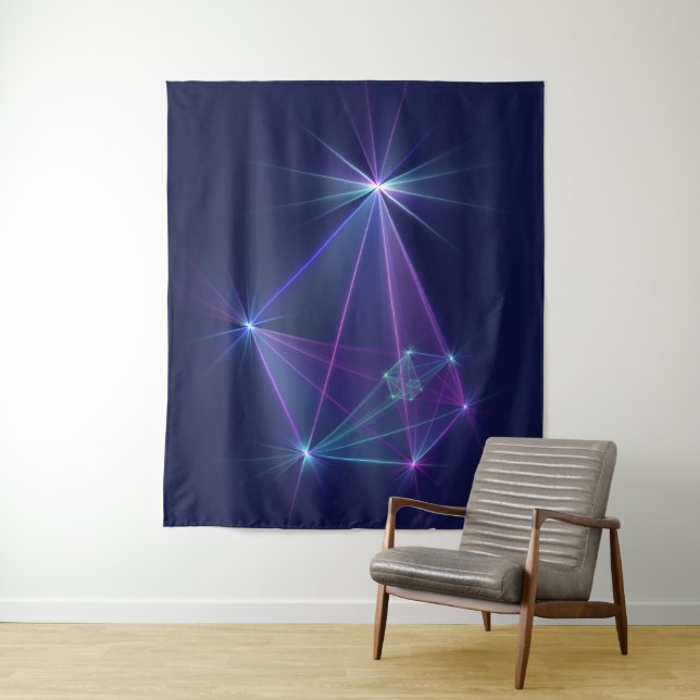 Tapete De Parede Constelação, Arte Fractal Fantasia Abstrata (In Situ)
