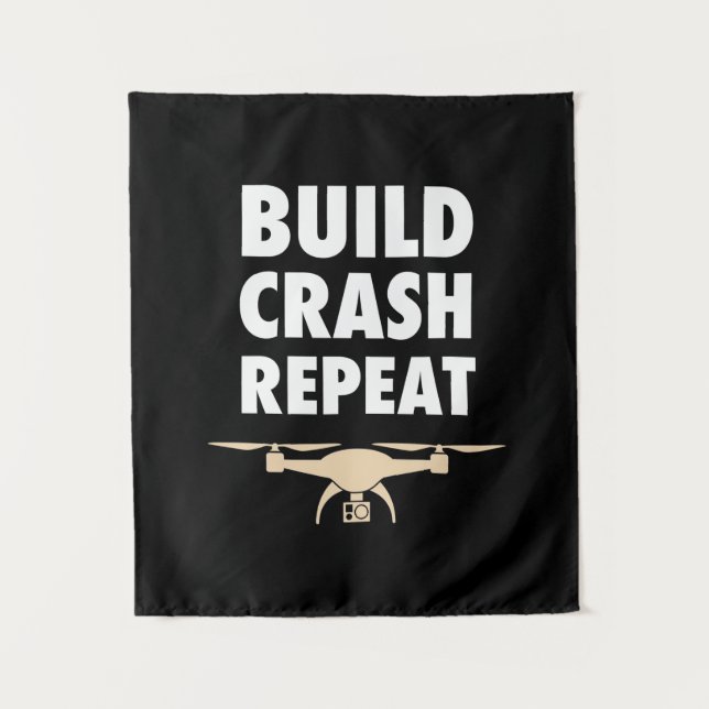 Tapete De Parede Construa Drone Repita Colisão (Frente)