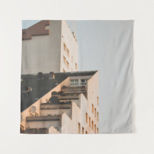 TAPETE DE PAREDE CONSTRUÇÃO DE CONCRETOS BRANCOS