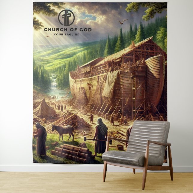 Tapete De Parede Construindo a Arca de Noah (In Situ)