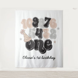 Tapete De Parede Contagem Regressiva para o Ano Novo no Primeiro An