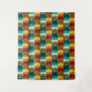 TAPETE DE PAREDE CONTROLE DE VÍDEO GAME RETRÔ GAMER  