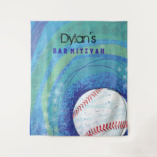 Tapete De Parede Convite Bar Mitzvah Loucura de BEISBOL