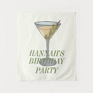 Tapete De Parede Convite de aniversário Dirty Martini