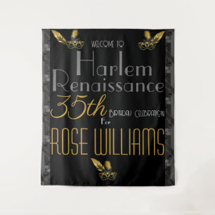 Tapete De Parede Convite de Aniversário do Renascimento de Harlem