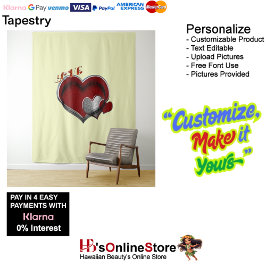 Tapete De Parede Coração Magia Amarelo Comercial Extra Grande