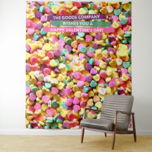 Corações de Doces do Dia dos Namorados | Fundo par