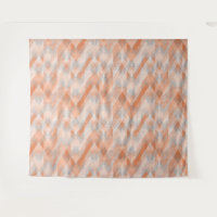 Coral, laranja, bege, ziguezague texturizado por c