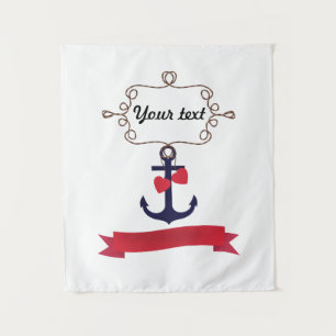 Tapete De Parede Corda de âncora enquadra-se na viagem marítima nav