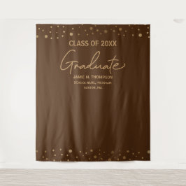 Tapete De Parede Cores escolares dourado castanho da Modern Graduat