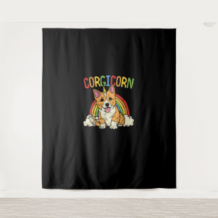 Tapete De Parede Corgi Item for Women & Girl Corgicorn T Shirt
