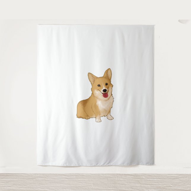 Tapete De Parede Corgi sorridente (Frente)