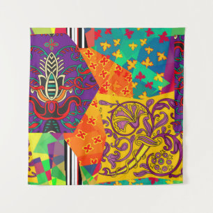 Tapete De Parede Corpo Festivo Turco Indiano Mandala