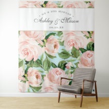 Cortina de Fundo de Casamento Shabby Chic para Cab