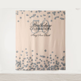 Tapete De Parede Cortina de Fundo para Aniversário de 50 anos Rosa 