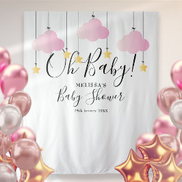 Tapete De Parede Cortina de fundo para Photo Booth de Baby Shower P