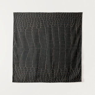 Tapete De Parede Couro crocodilo luxurioso: textura têxtil.
