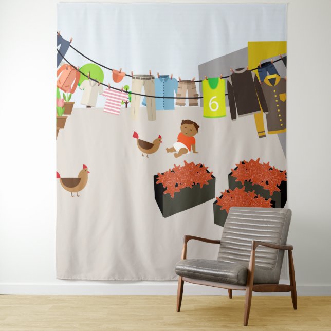 Tapete De Parede Courtyard na Colômbia (In Situ)