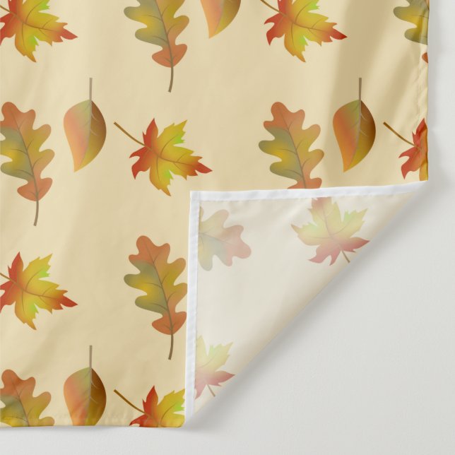 Tapete De Parede Cozy autumn maple leaves oak leaves  (Detalhe)