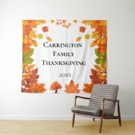 Tapete De Parede Cozy Fall Thanksgiving Dinner Party