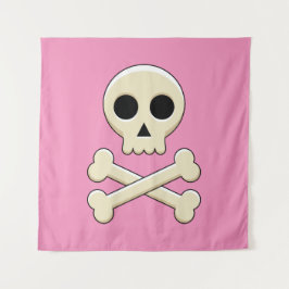 Tapete De Parede Crânio com Ossos