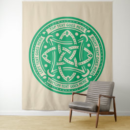 Tapete De Parede Criar seu próprio irlandês celta do verde do trevo