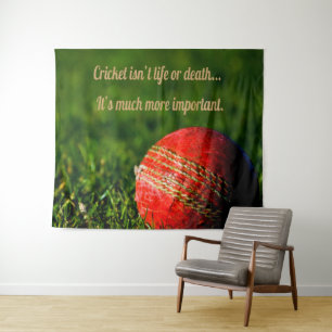 Tapete De Parede Cricket Red Ball Motivação Engraçada