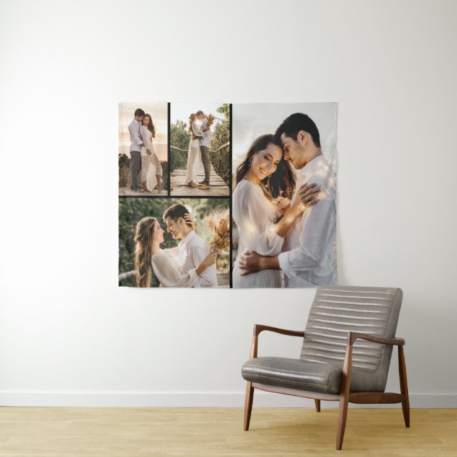 Tapete De Parede Crie a sua própria colagem de 4 fotos (In Situ (Horizontal))