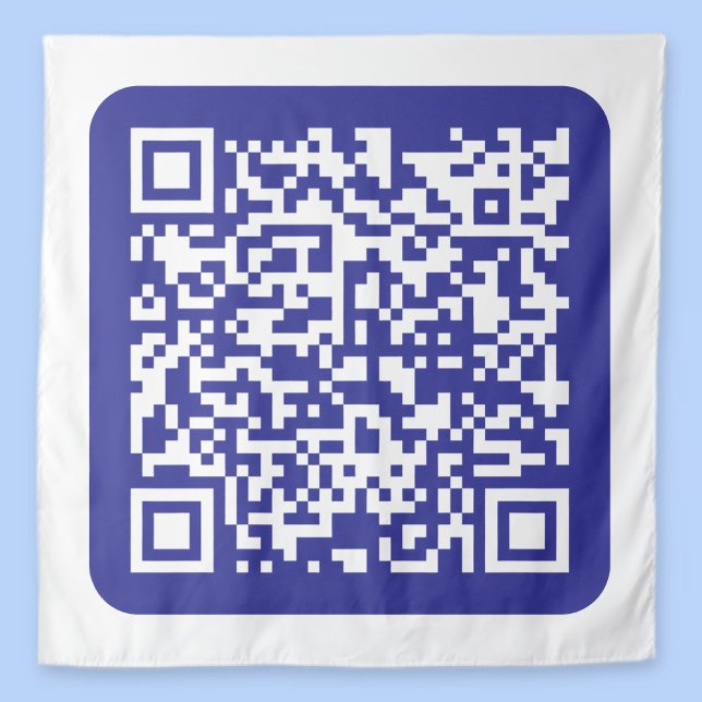 Tapete De Parede Crie um código QR escaneável | Azul escuro editáve (Criador carregado)