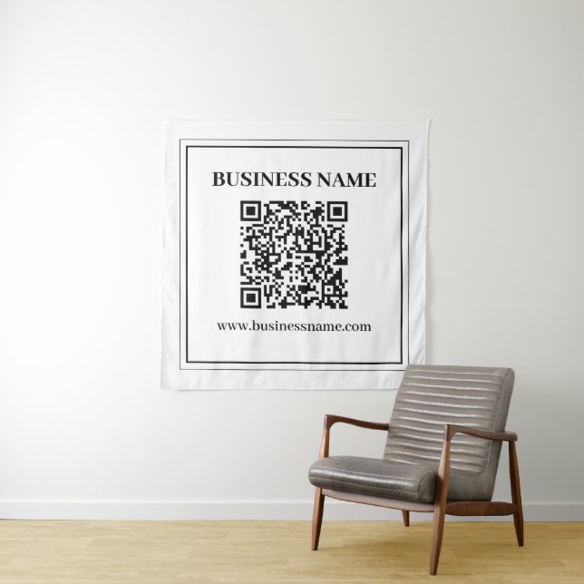 Tapete De Parede Crie um código QR escaneável | Preto & Branco (In Situ)