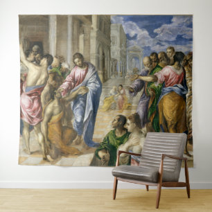 Tapete De Parede Cristo Curando o Cego   El Greco  