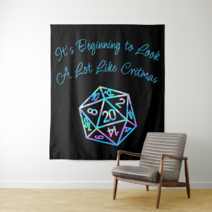 Tapete De Parede Critérios RPG Holo Fantasy Tabletop Gamer Dice