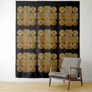 Tapete De Parede Cruz de Knotwork do céltico