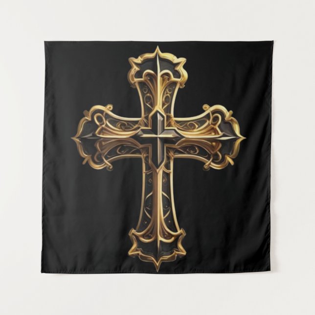 Tapete De Parede Cruz do Cristo do ouro 2 (Frente)