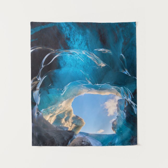 Tapete De Parede Crystal Cave, Vatnajokull Icefield, Sul da Islândi (Frente)
