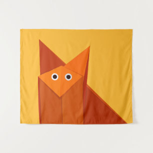 Tapete De Parede Cuja Origami Fox Kawaii Papercraft Animal