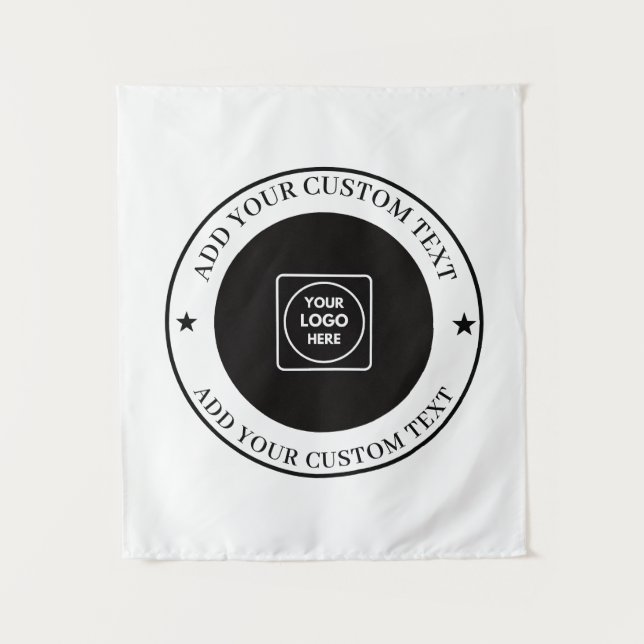 Tapete De Parede Custom Business Logo Upload Promotional Display (Frente)